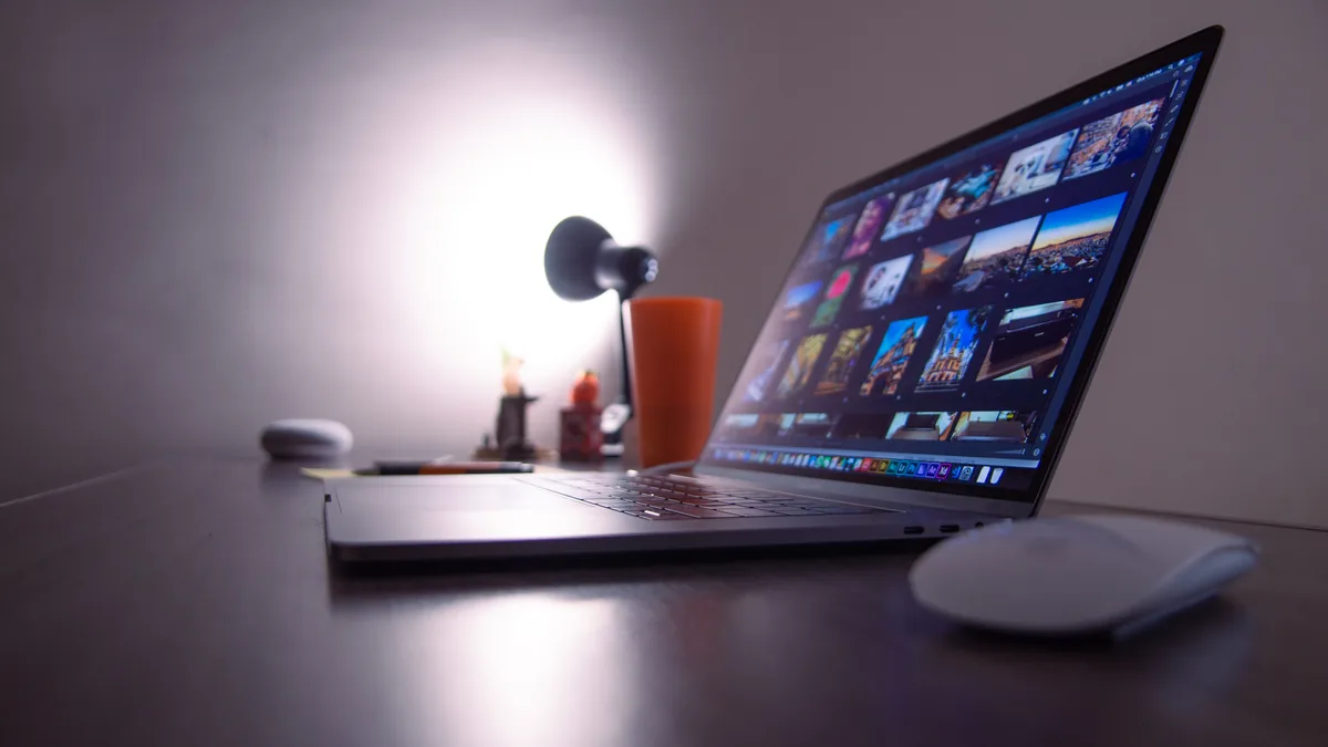 A certified email (PEC) icon on a laptop screen, representing the digital domicile every Italian company must register